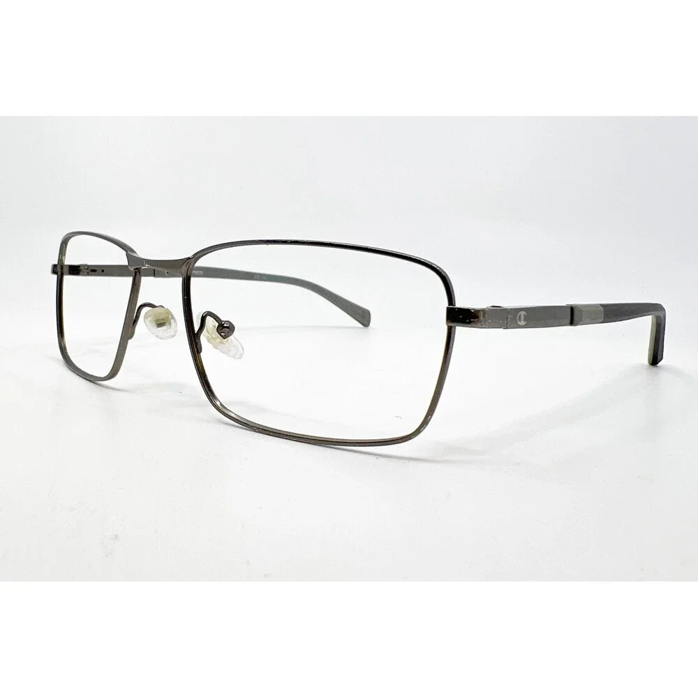 Champion Elite Eyeglasses Mens Gunmetal CUFL4011 Full Rim Rectangular 60-19-150